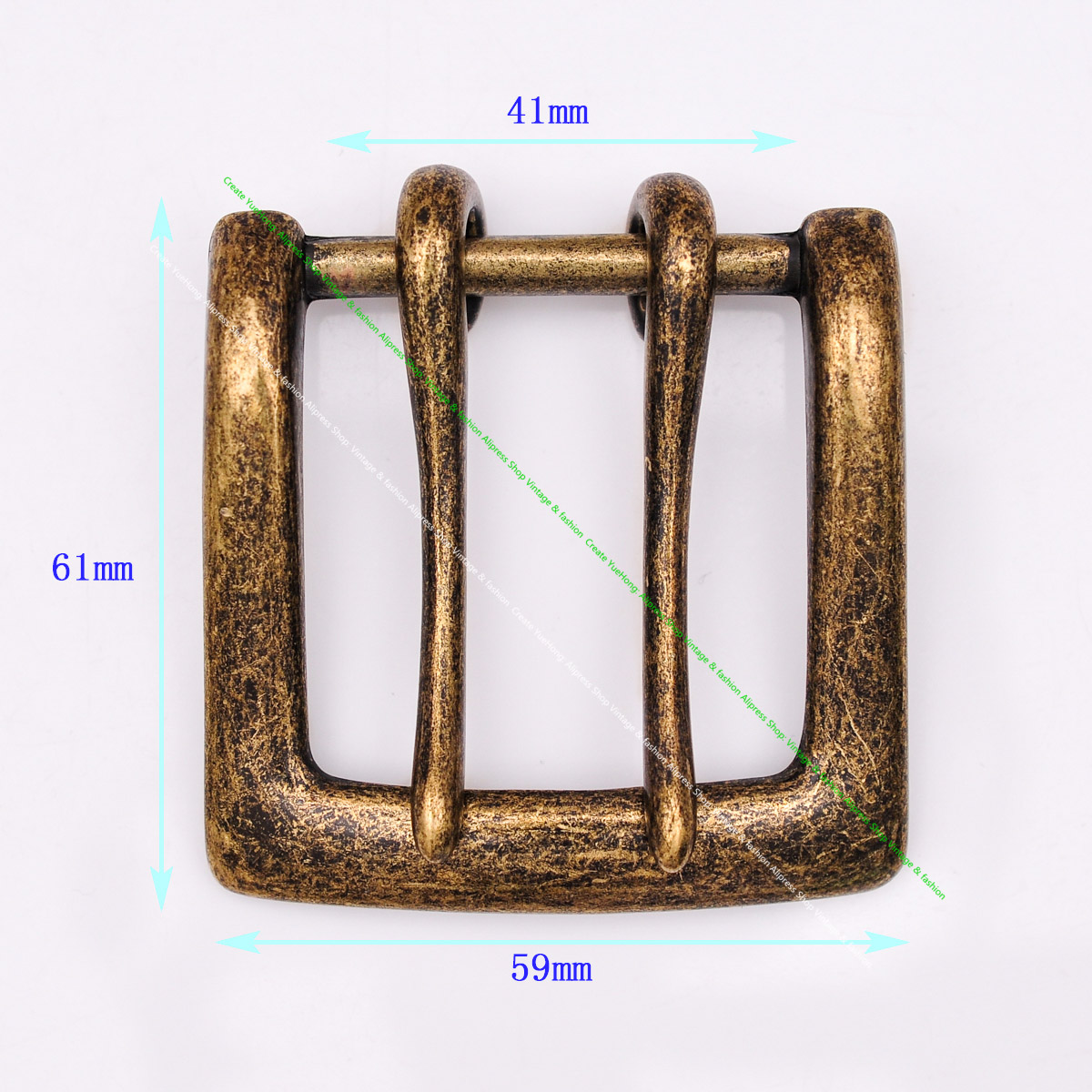 Antique Brass Hook - الرجال العتيقة النحاس مزدوجة دبوس اللسان