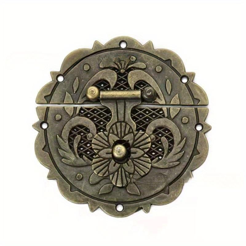 Antique Brass Hook - 4 قطع/مجموعة قفل مشبك نحاسي عتيق