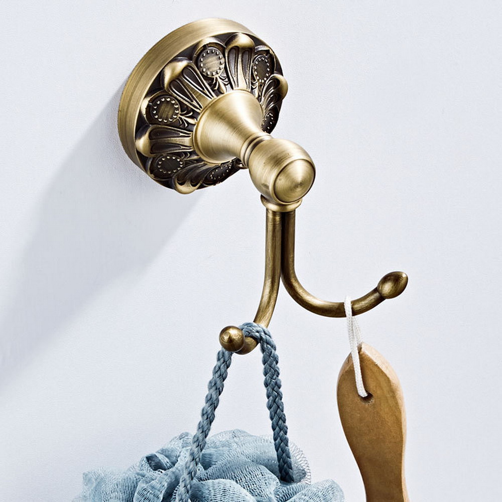 Antique Brass Hook - خطافات ملابس نحاسية عتيقة مثبتة على