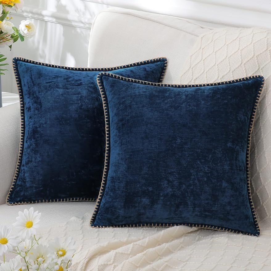 Velvet Cushion Cover - أغطية وسائد من الشنيل المخملي غطاء