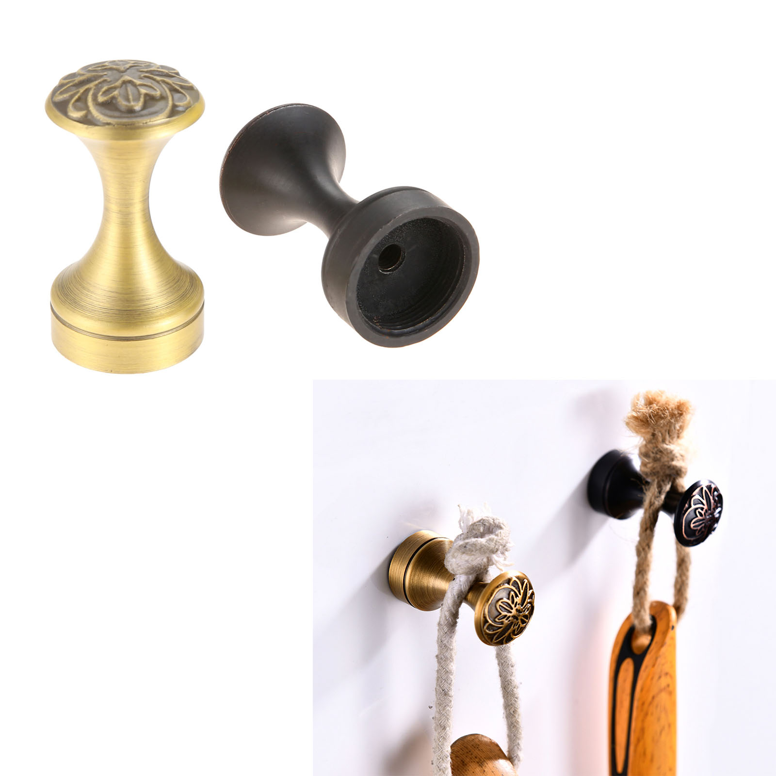 1 قطعة خطاف حائط عتيق من النحا - مراجعة Antique Brass Hook وسعره