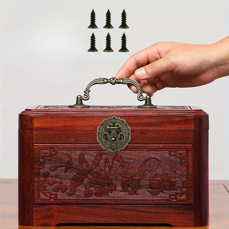 4 قطع/مجموعة قفل مشبك نحاسي عت - مراجعة Antique Brass Hook وسعره