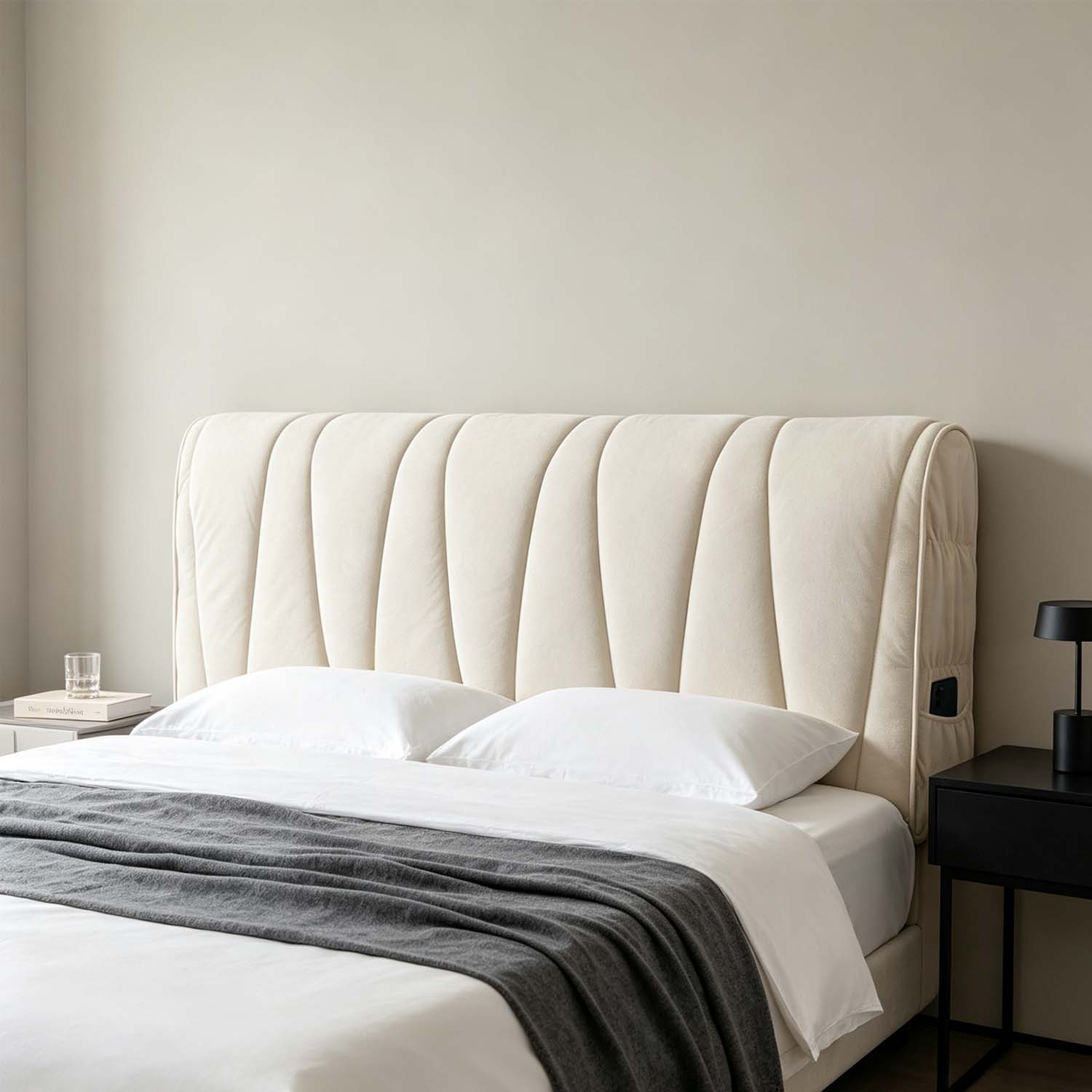 غطاء رأس سرير فاخر من البوليست - مراجعة Velvet Cushion Cover وسعره