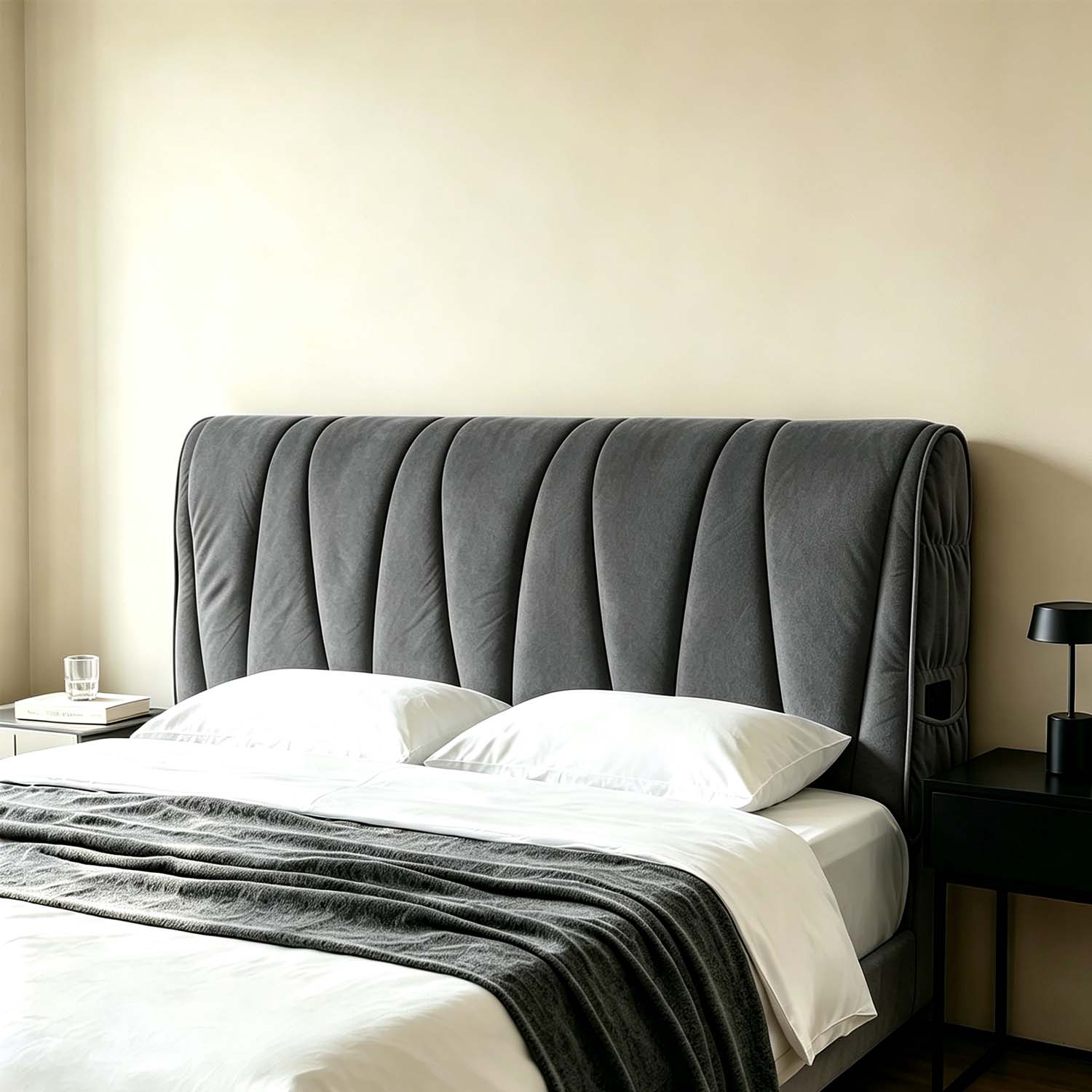 غطاء رأس سرير فاخر من البوليست - مراجعة Velvet Cushion Cover وسعره