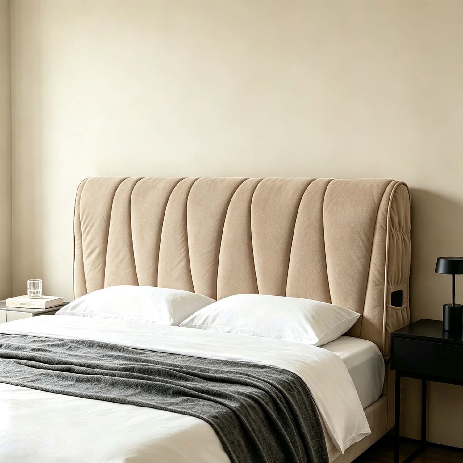 غطاء رأس سرير فاخر من البوليست - مراجعة Velvet Cushion Cover وسعره