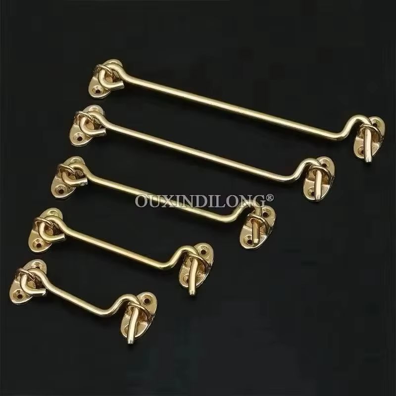 8 قطع من خطافات القفل العتيقة  - مراجعة Antique Brass Hook وسعره