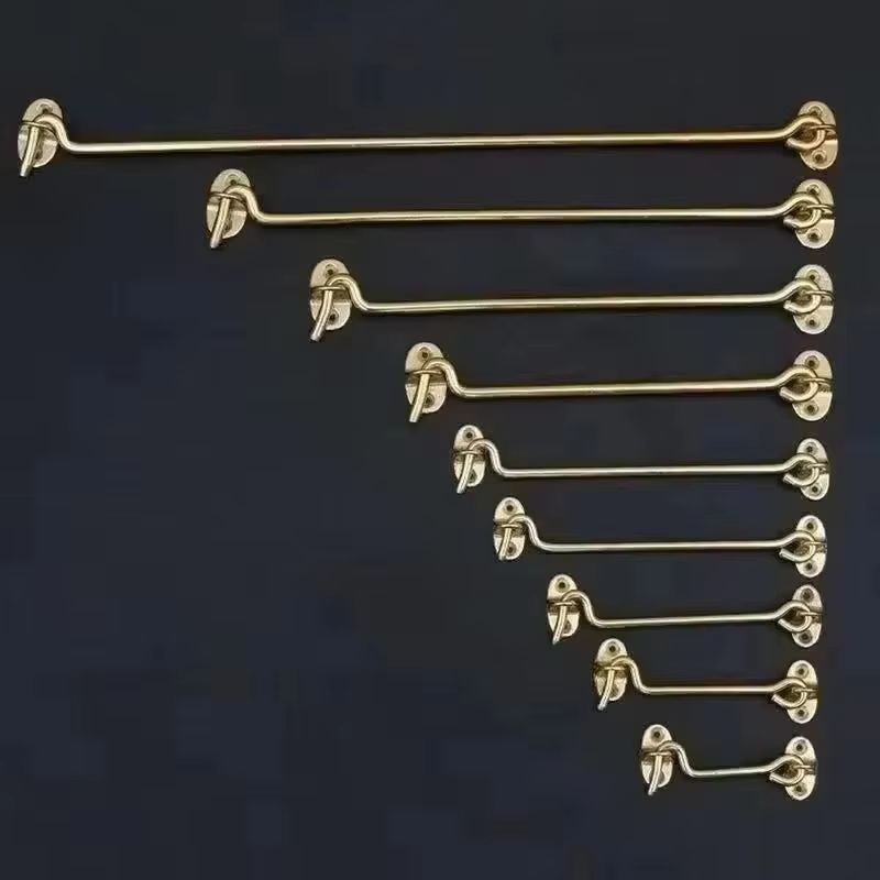 8 قطع من خطافات القفل العتيقة  - مراجعة Antique Brass Hook وسعره