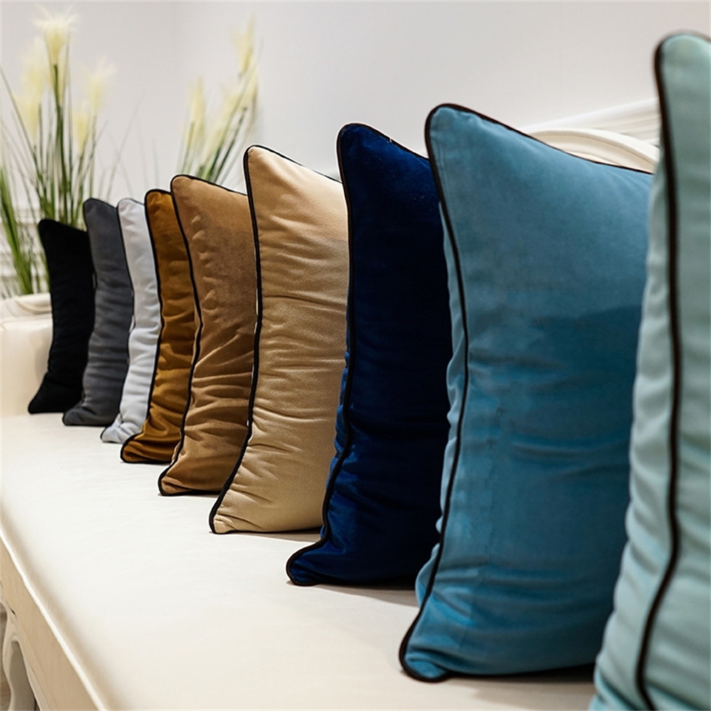 الشمال لون نقي الفانيلا المخمل - مراجعة Velvet Cushion Cover وسعره