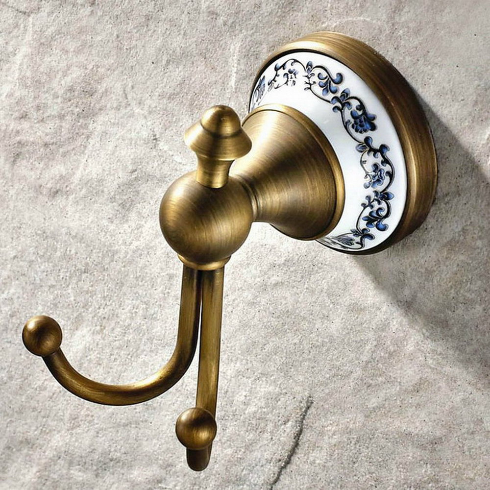 حامل حائط نحاسي عتيق مع خطافات - مراجعة Antique Brass Hook وسعره