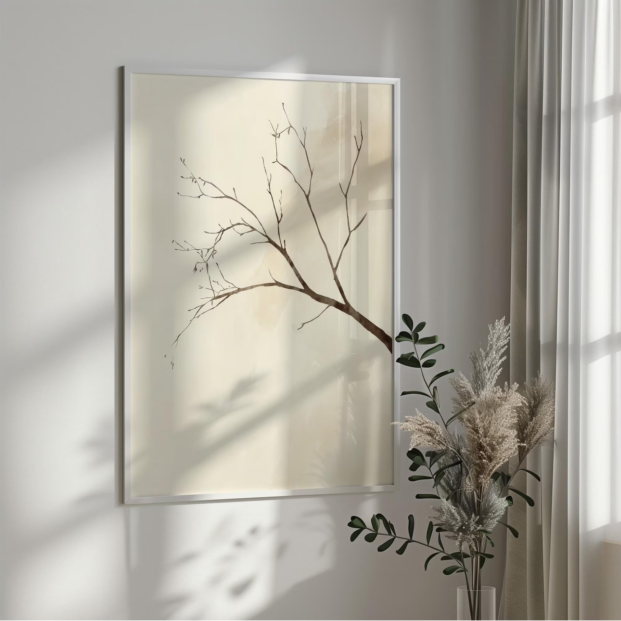 لوحة فنية جدارية داخلية، Wabi- - مراجعة Interior Design Japan وسعره