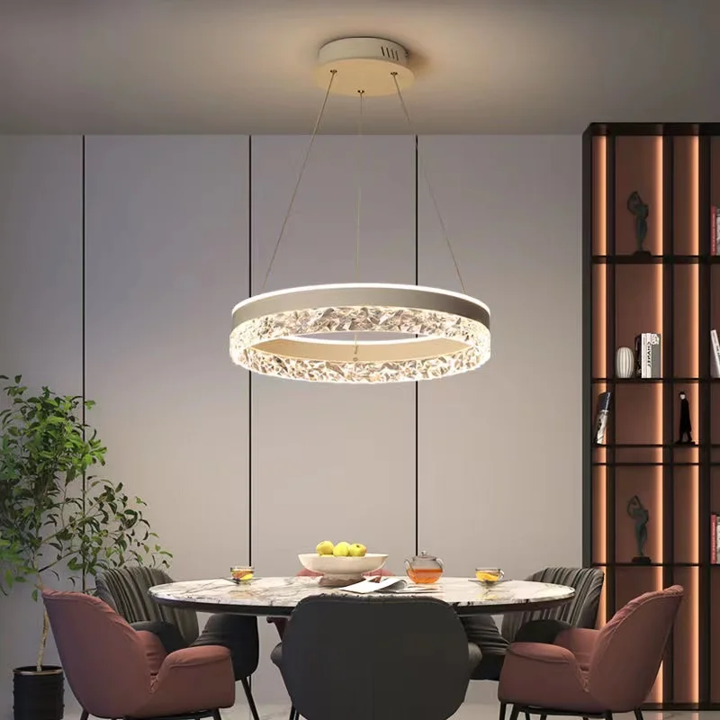 ضوء قلادة LED كريستالي فاخر حد - مراجعة Interior Design Kitchen Modern وسعره